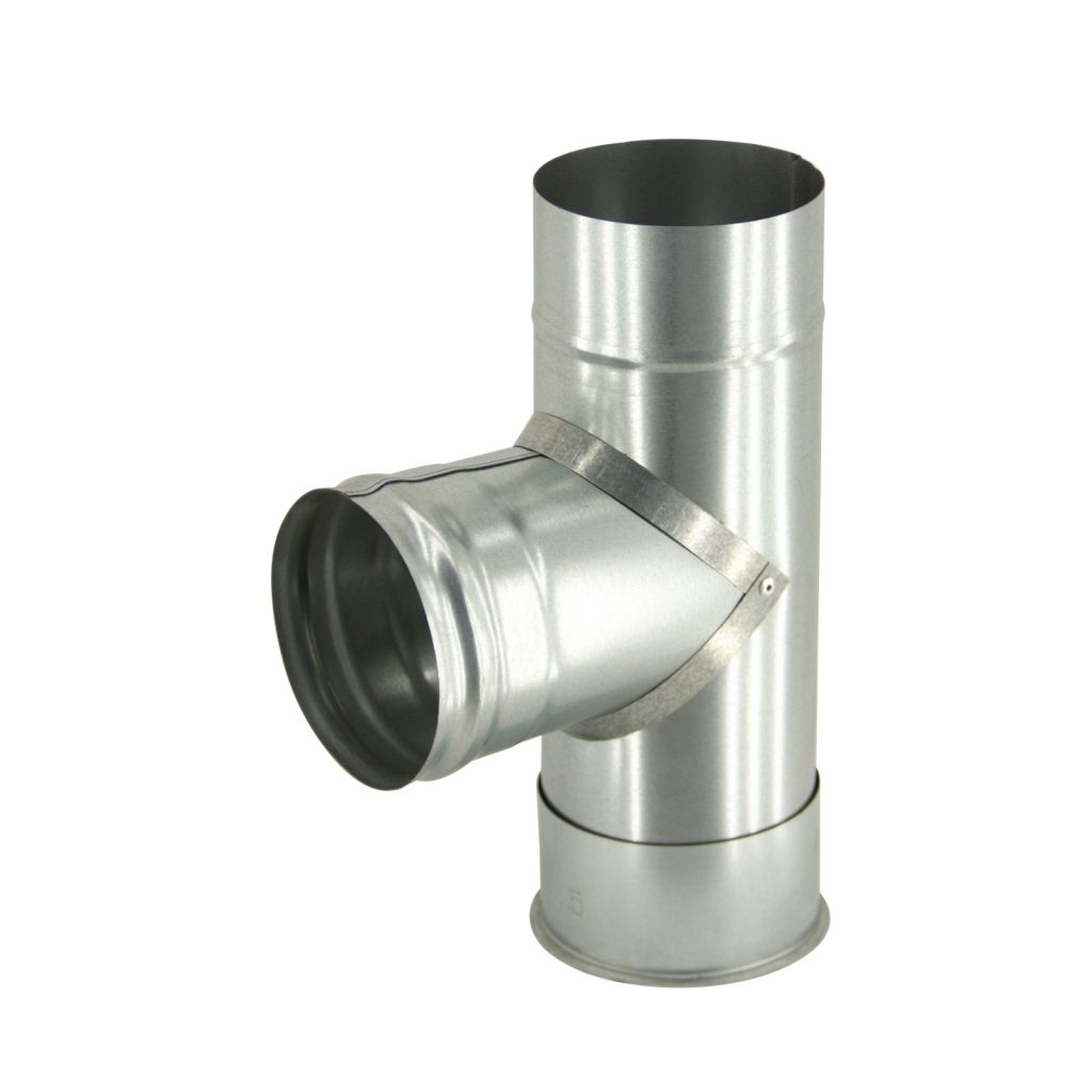 کاربرد و نکات نصب سه راهی لوله بخاری گالوانیزه در مسیرهای گرمایشی و دودکش ‌ها